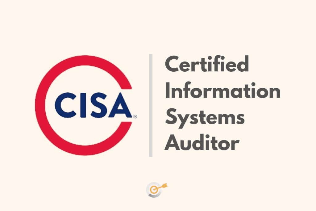 CISA certification cost logo for information systems auditors.